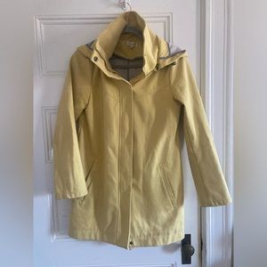 Mia Melon yellow trench coat